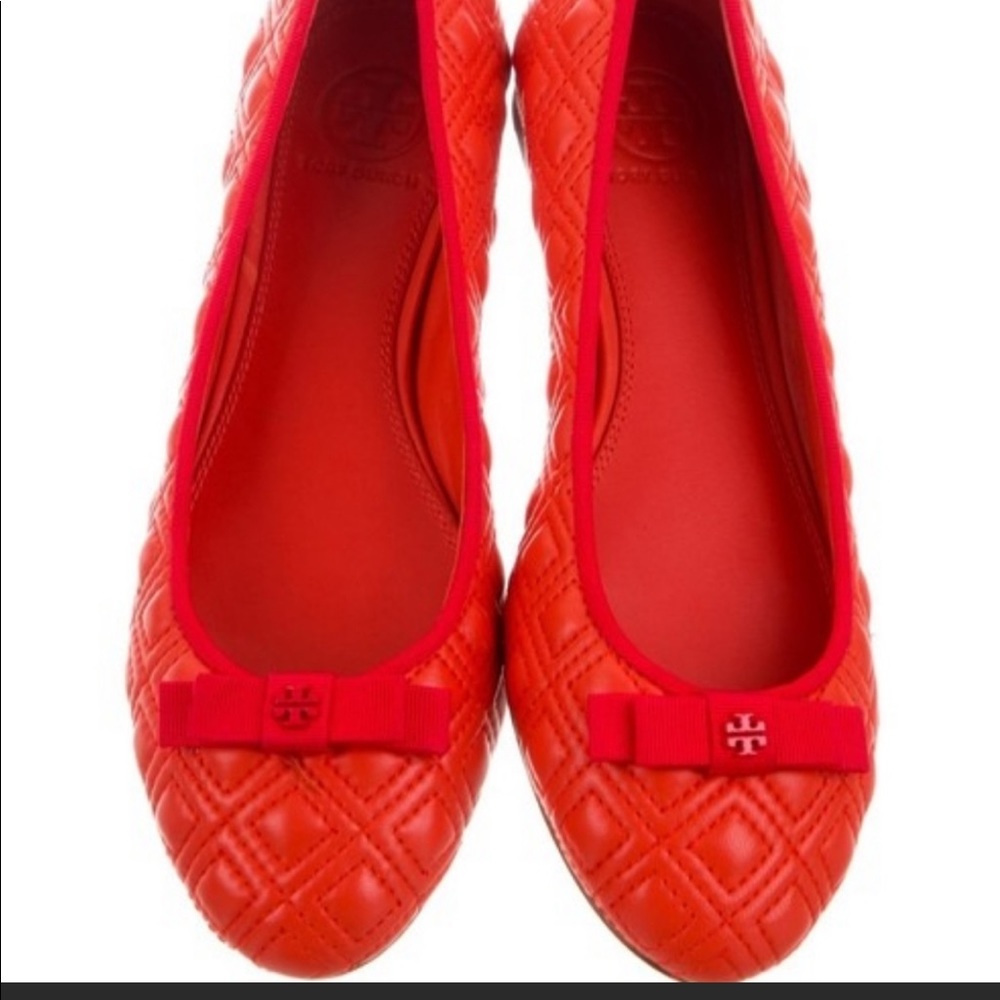 Red Tory Burch Ballet flats